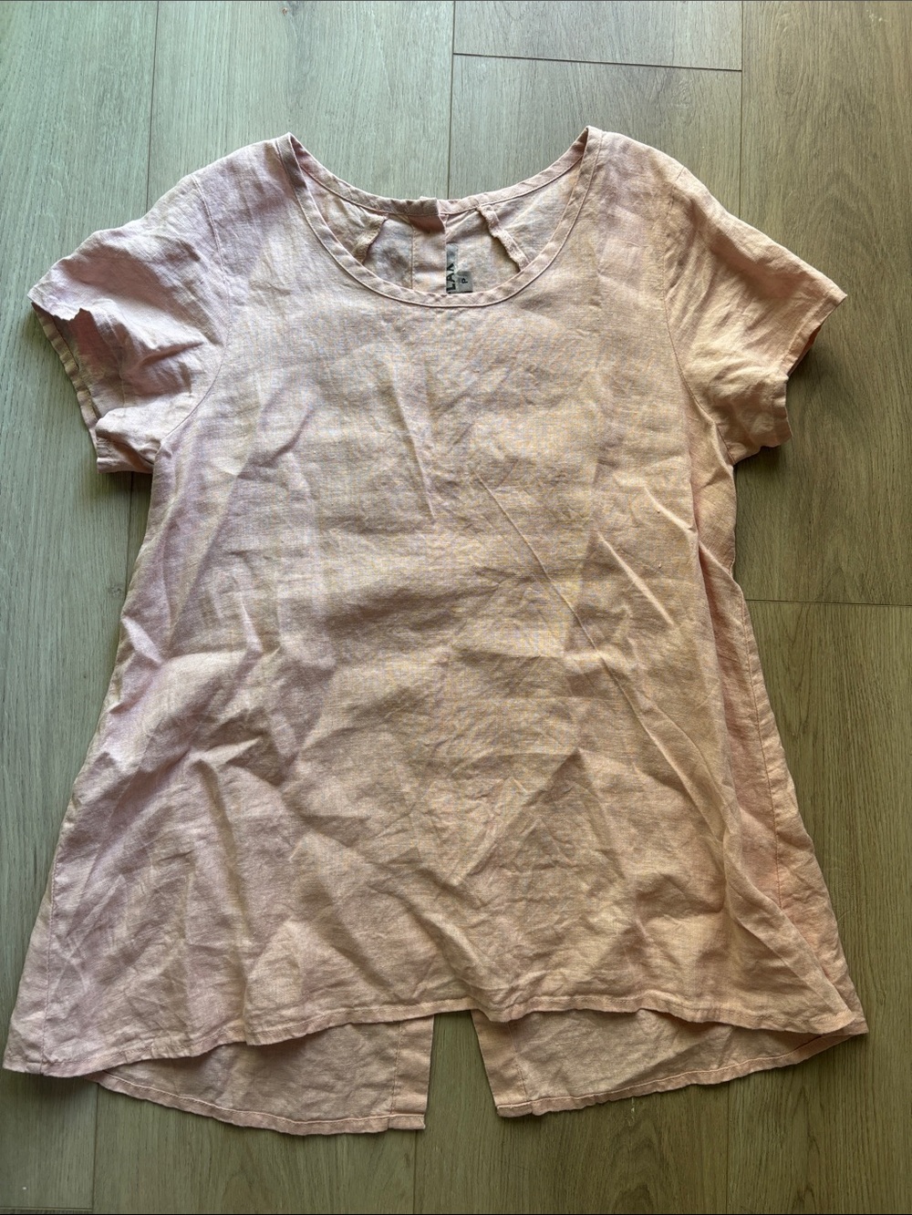 FLAX linen blush top